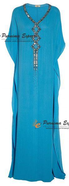 Silk Crepe Kaftan