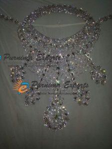 High Quality Crystal Work on Neck