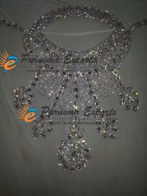 High Quality Crystal Work on Neck