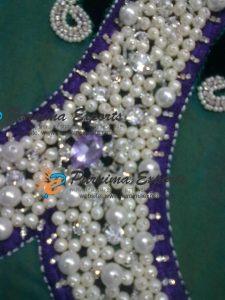Crystal and Pearl bead work
