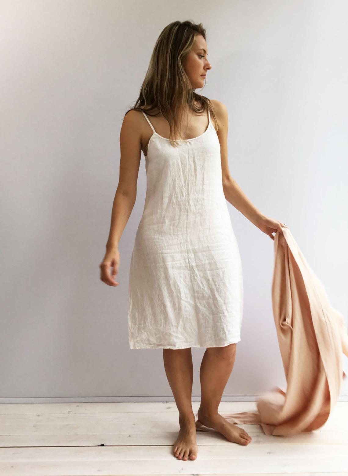 Linen Slip Dress - Linen Dress Manufacturer & Suppliers | Purnima Exports