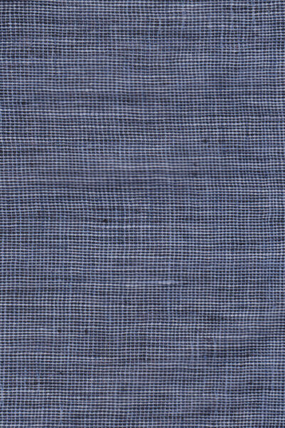 Linen Fabric in Blue Denim Color